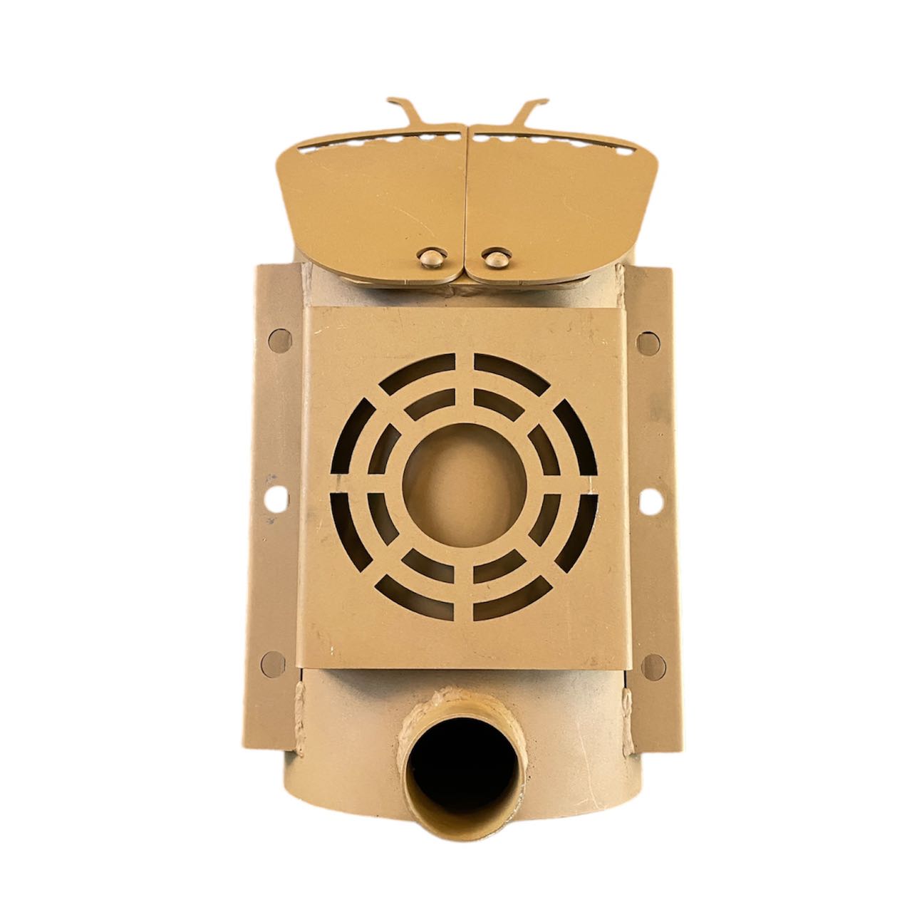 J5Y 未使用品 鈴木工業 薪ストーブ D-51型 スズキ 廃材ストーブ 薪ストーブ-D-51ロクマル（サンドベージュ） - 鈴木工業株式会社 - 縦